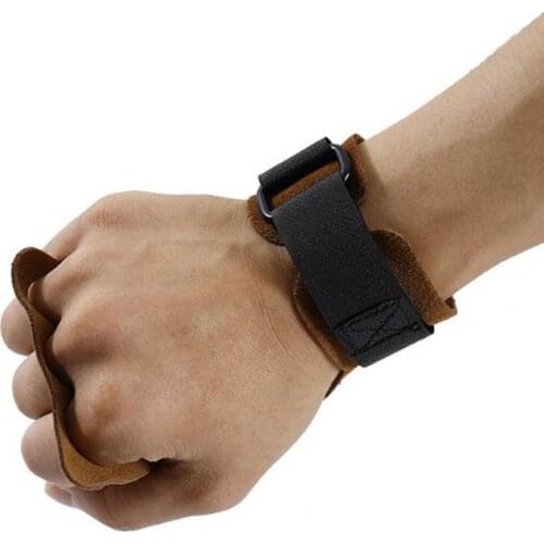 Cycling Gloves Half-finger Wear-resistant Faux Leather Non-slip Outdoor Fitness Mittens for Daily Sports power strengthen