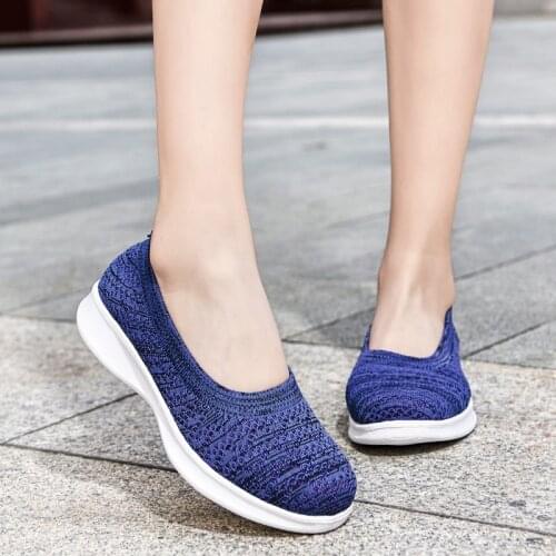 Women Shoes Women Flats Shoes 2020 Breathe Soft Color Slip On Flat Shoes Ballet Flats Comfortable Ladies Shoe Mesh Zapatos Mujer