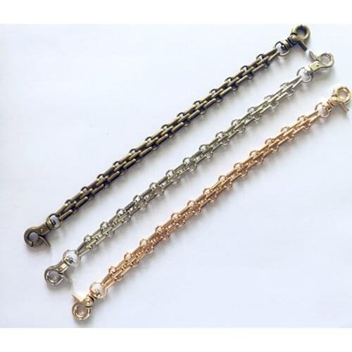 Women purse frame bag making metal knitted strap handle 25cm long 12mm width 10pcs/lot