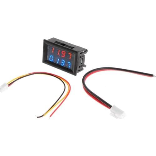 0.28" Digital DC 200V 10A Voltmeter Ammeter 4 Digit 5 Wire Voltage Current Meter