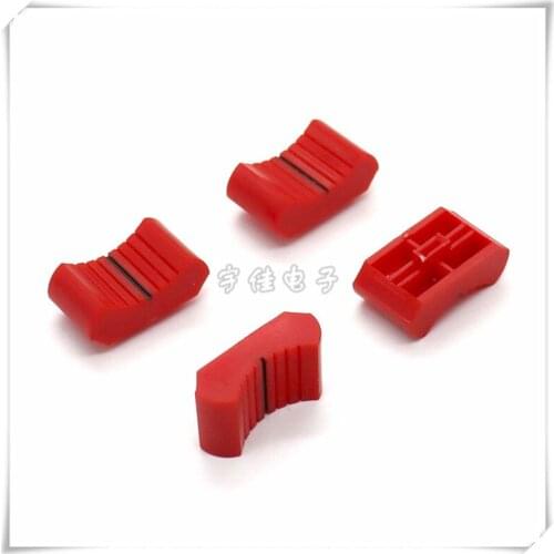 10 Piece 24.5 * 14 * 11mm mixer fader cap straight slide potentiometer volume control push cap aperture 4MM