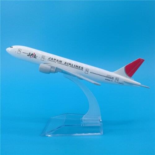 16cm 1:400 Scale JAL Japan Airlines Airplane Model Boeing B777 Zinc Alloy Metal Aircraft Model Collectible Decoration Gift