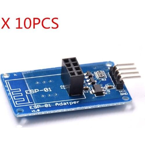 2018 New Free Shipping 10pcs/lot Esp8266 Serial Wifi Wireless Esp-01 Adapter Module 3.3v 5v Compatible