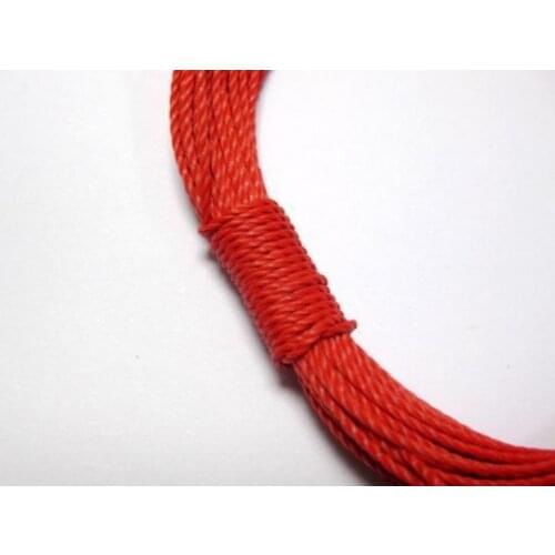 50 Meters Red Waxed Polyester Twisted Cord String Thread Line 1mm