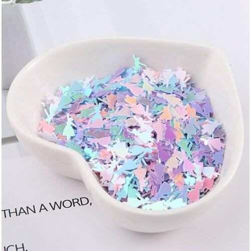500pcs/Pack 4*10mm Dancing Girl Loose Sequins For Craft DIY Nail Glitter Flake Paillettes Sequin For Slime Decor Accessories