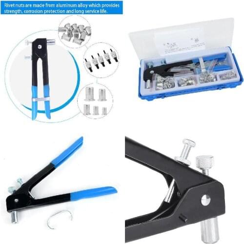 86pcs M3-m8 Threaded Nut Rivet Insert Tool Set Riveter Rivnut Riveting Kit Kit Placa Mae coldre kydex herramientas de mano