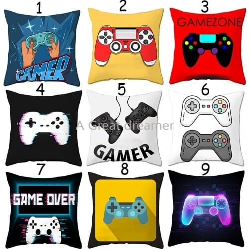3D Print Gamer Pillowcase Bedroom Sofa Polyester Cartoon Cushion Cover Pillows Decor Home Linen Pillow Case Gift For Boy