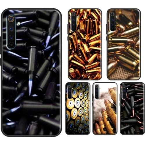 Military Gun Bullets Collage Case For OPPO Reno4 Pro A9 For OnePlus 8 7 Pro Nord For Realme 6 X2 X7 Pro C3 XT Coque