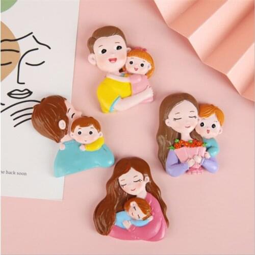 Mothers Day/Fathers Day 1pcs Resin Cake Topper Baking Accessories Cake Decoration Tools Baby DIY Mom Papa Party Decorations