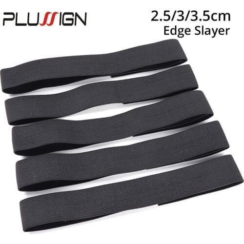 Plussign 1pcs-5pcs/Lot Elastic Band For Wigs Wig Headband Edges Black Hair Wrap With Adjustable Velcro Wig Making Accessoried