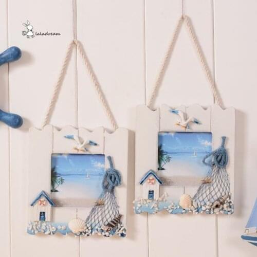 Mediterranean Style Photo Frame Home Decor Retro Wooden Wedding Couple Recommendation Pictures Frames Gift Ornament