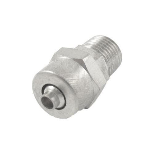 Chrome Plated Brass 1/8" PT Threaded 3.5mm Air Hose Piping Quick Joint Connector