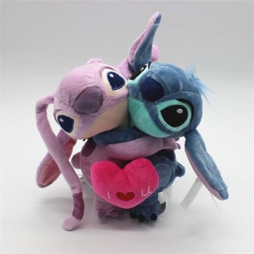 2pcs/lot 20cm Disney star baby lilostitch 626agel Angel lovers love doll childrens plush toys