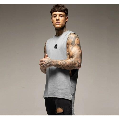 Summer Fashion Casual Breathable Tank Tops Low Cut Sexy Tops Mens Oversized Shirt Mens Fitness Sportswear Vest