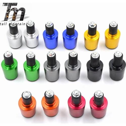 Handle Bar Ends Grips Universal for Honda Ducati Yamaha Kawasaki 7/8" 22mm Motorcycle Handlebar Counterweight Plug Slider