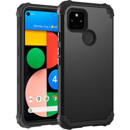 3 IN 1 Heavy Duty Tough Rugged Armor Shockproof Case For Google Pixel 4A 5G 5A 5 4 3A 3 XL Soft Silicone Hard PC Back Cover