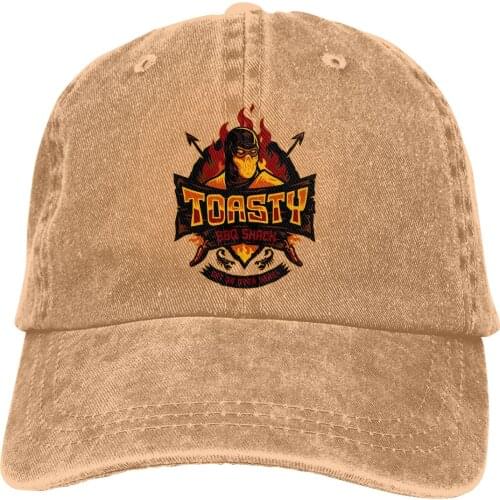 Adjustable Solid Color Baseball Cap Toasty BBQ Shack Washed Cotton Mortal Kombat Sports Woman Hat