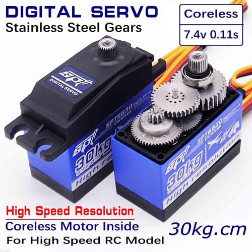 SPT SPT5630 30kg 8.4v High Voltage High Resolution Digital Servo Coreless for RC Helicopters fixed-wing aircraft RC Drift Car