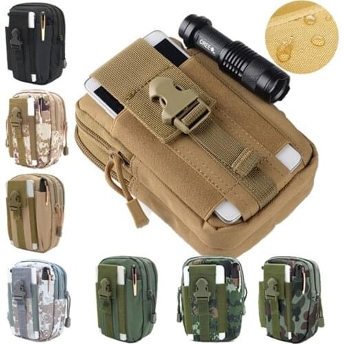 Men Waterproof Waist Bag Military Pocket Waist Pack Running Pouch Travel Camping Bags Belt Multifunctional Oxford Bags
