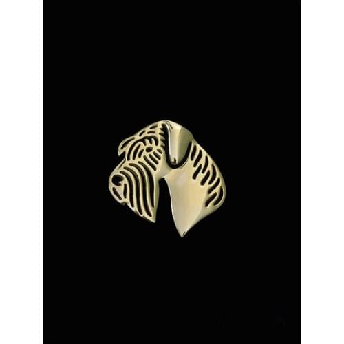 Schnauzer vintage brooches plated silver gold men brooches fashion jewelry