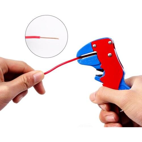 0.2-6 Square Adjustable Automatic Cable Wire Stripper With Cutter Duckbill Bend Nose Bolt Clippers Wire Stripping Tool Drosship