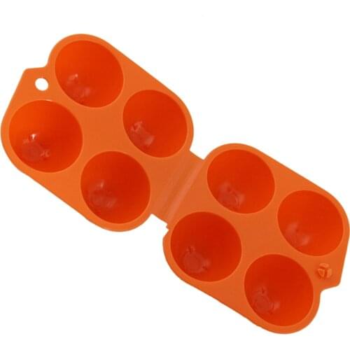 1PC Egg Carrier Portable Folding 4 Grids Shockproof Plastic Eggs Storage Box Container Case Holder for Outdoors