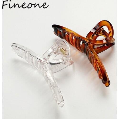 1 PCS Resin brown Hair Claw Clips Korean Style Small Hair Clips Ponytail Hairpin Crab Clamp Barrette