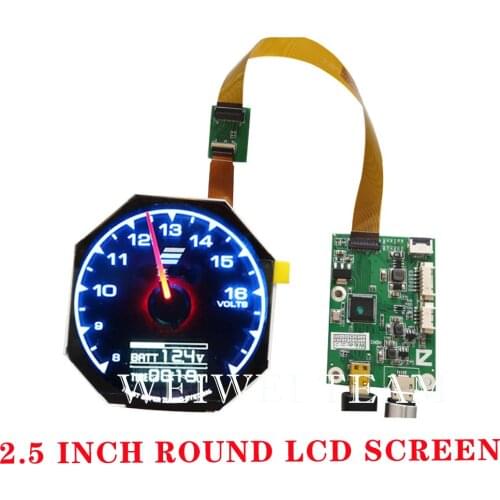 2.5 Inch 480*480 Round LCD Circle Screen IPS TFT Lcd MIPI Driver Board Roundness CIrcular Display 400nits Brightness