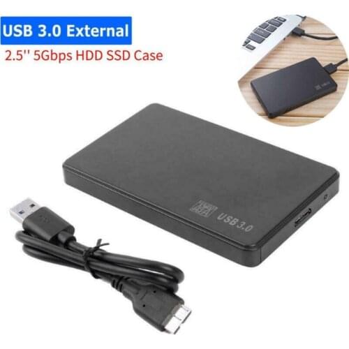 2.5 Inch Hard Disk Case SATA USB 3.0 Hard Drive Disk Case HDD SSD Box 5Gbps External Hard Disk Enclosure For Windows Mac