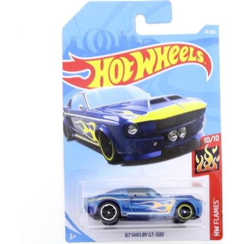 2019-33 Original Hot Wheels Ford Shelby '67 SHELBY GT-500 Car Model Boy Toy Collection Gift