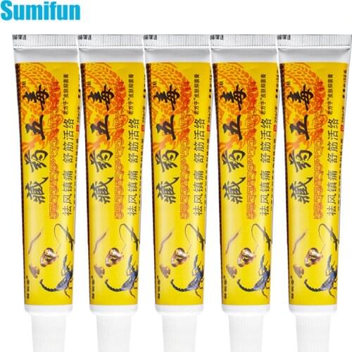 5pcs Scorpion Ointment Rheumatoid Arthritis Cream Powerful Pain Relief Neck Shoulder Muscle Neuralgia Acid Joint Medical Plaster