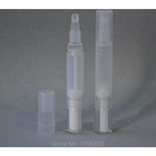 50pcs/Lot, 3ML Cosmetics Gel Packaging Pen, Anti Acne Gel Packing Pen, Depilate Cream Gel Packaging Bottle, 3ML Lip Gloss Tube