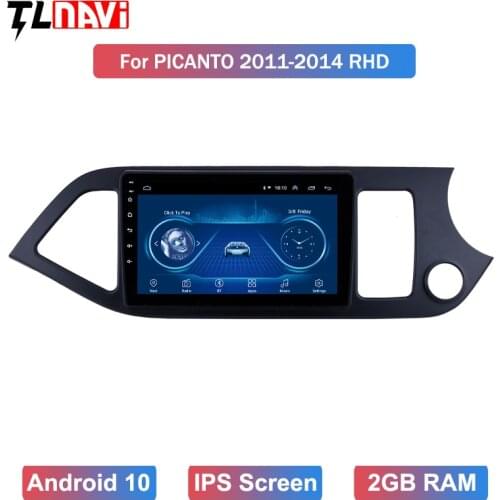 9 INCH Android 10 Multimedia Player For 2011 2012 2013 2014 KIA Picanto Morning rhd Wifi Bluetooth Car Radio GPS Navigation