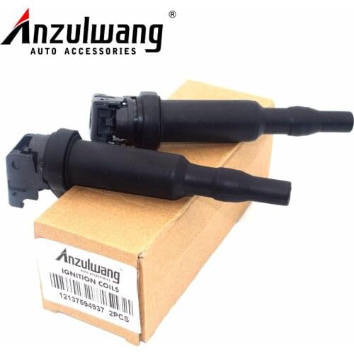 ANZULWANG 4 pcs 12137594937 7594937 New Ignition Coil For BMW E46 E60 E85 E90