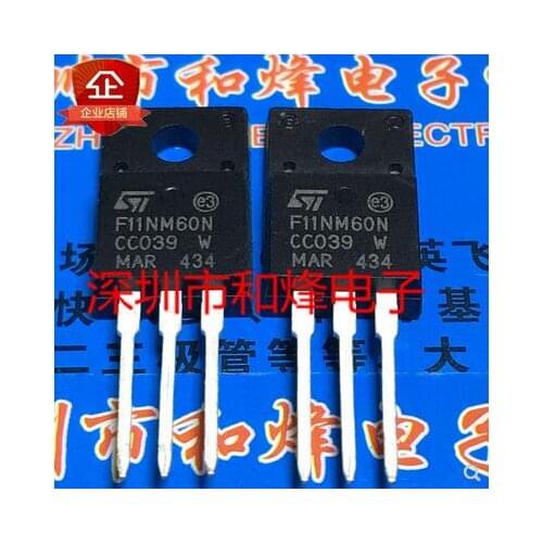 Free shipping 20PCS F11NM60N STF11NM60N TO-220F 650V 10A