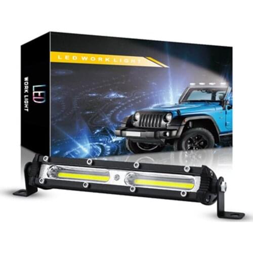 Dgt-Lights Ultra-Thin Small Single Row 7 Inch COB 18W DXZ Car Work Light For Off-Road Vehicles/SUV/Truck