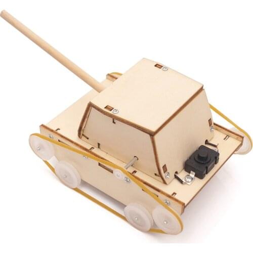 DIY small tank primary school student science and technology self made creative handwork stem model maker toy