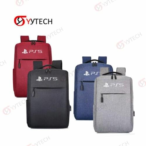 YYTECH Travel Backpack Carry Bag Case for PS5 Console Protective Storage
