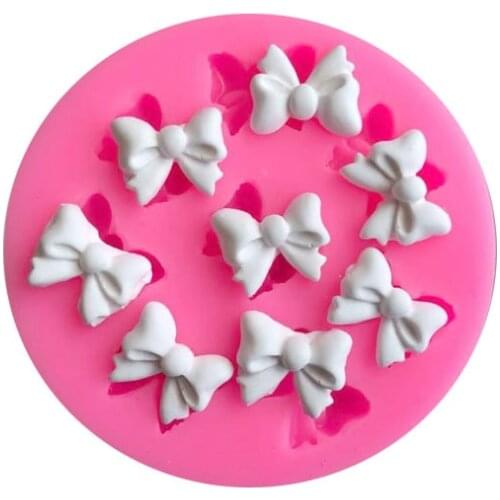 DIY Bow Tie Modeling Liquid Silicone Mold Glue Drop Ornaments Cake Baking Decorative Bow tie Modeling Silicone Mold