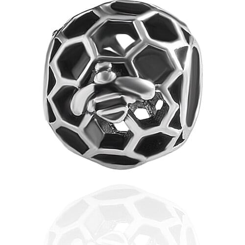 HPXmas Wholesale 5pcs/lot Cabochons For Needlework Bee Animal Honeycomb Shape DIY Bracelet Making Beads Free Shipping