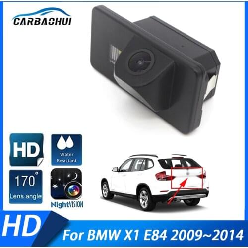 Night Vision Waterproof Ultra wide angle Car Rear View Reverse CCD HD Camera For BMW X1 E84 2009 2010 2011 2012 2013 2014