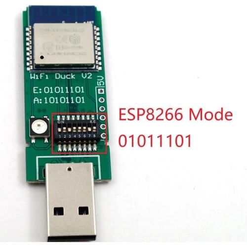 New 2021 DSTIKE WIFI Duck V2 USB Rubber Ducky ESP8266 ESP-WROOM-02 Wifi Ducky Update Version Development Board