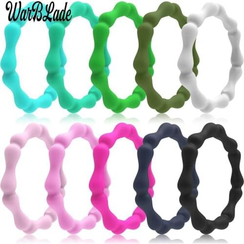 New Fashion 3mm Bamboo Silicone Rings Food Grade FDA Silicone Finger Ring Hypoallergenic Flexible For Women Wedding Rubber Bands