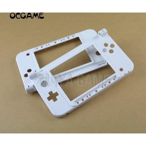 OCGAME 20pcs/lot Original Replacement shell Housing Middle white plastic Frame For 3DS XL for 3dsxl case shell white