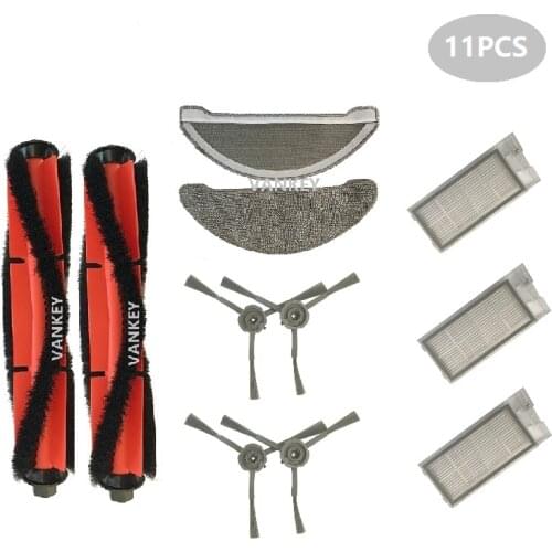 Original Mop Cloths Rolling Side Brush HEPA Filter Dock Charger Adapter for ROIDMI EVE Vacuum Cleaner Spare Parts Main Brush