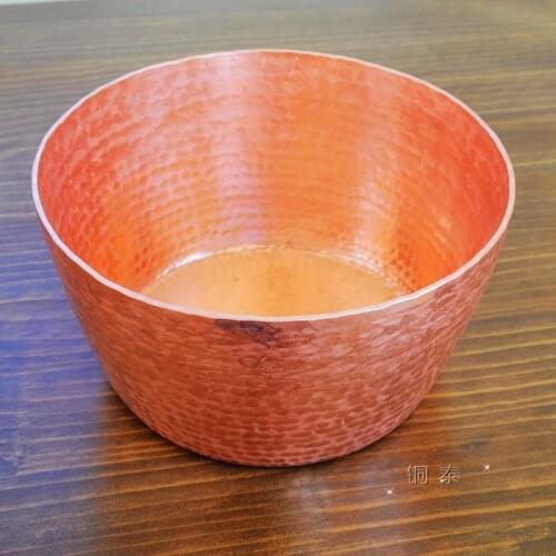Pure Copper Pot Tea Container Thick Handmade Casserole Deep