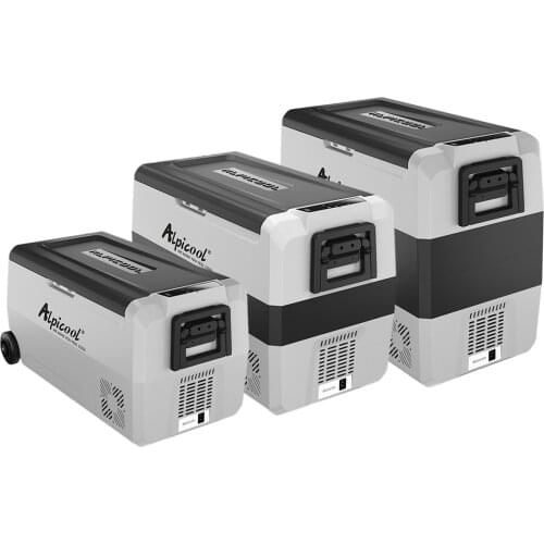 Portable Freezer 12 Volt Refrigerator Fridge for Car Home 12/24V DC and 100/240V AC Electric Compressor Cooler