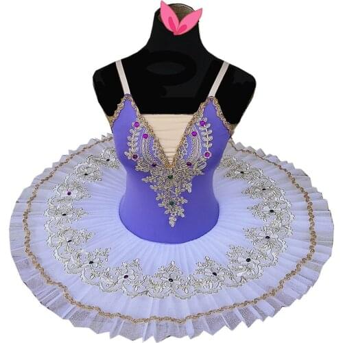 Professional Ballet Tutu Swan Lake Purple Dance Costume Pancake Girls Classical Ballet Tutu Leotard Ballet Dress For Kids