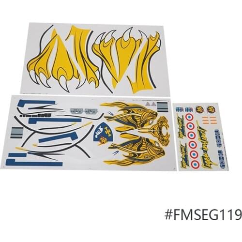 RC Plane Warbird Decal Sticker Part for FMS Hobby Radio Control Toys