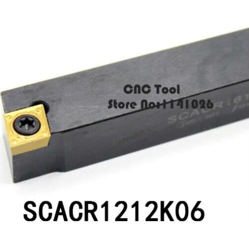 SCACR1212K06 12*12MM Metal Lathe Cutting Tools Lathe Machine CNC Turning Tools External Turning Tool Holder S-Type SCACR/L